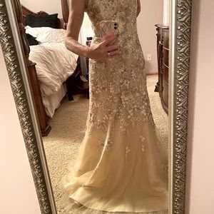 Montage by Mon Cheri - Floral Embroidered Lace and Tulle Gown 118966